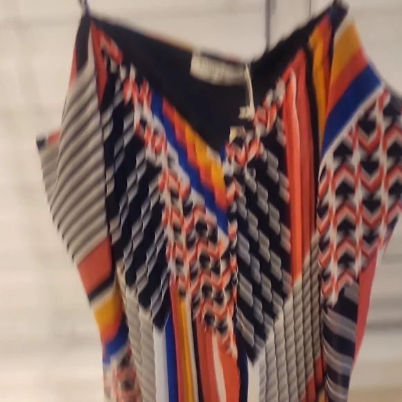 Ramy Brook Monique Print Pleated Cami Size L - Picture 3 of 5